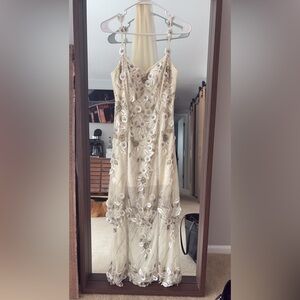 Romantic Floral Dress + Matching Scarf